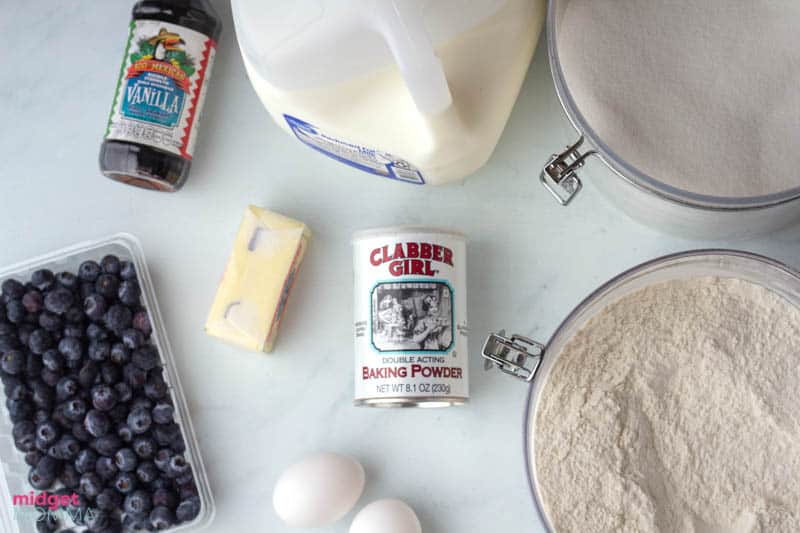 Blueberry Bread Recipe ingredients