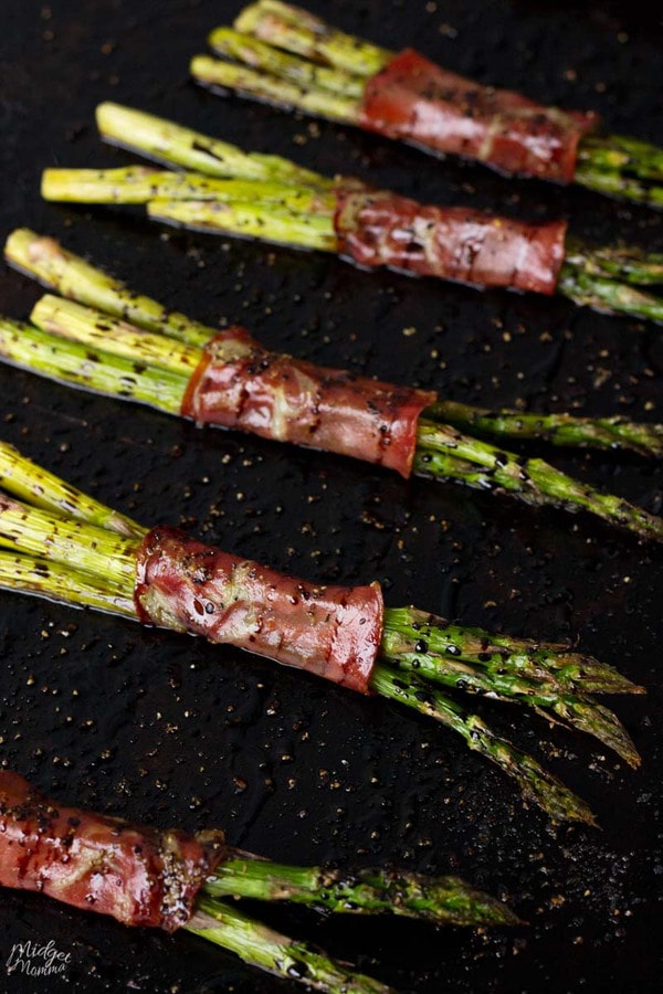 Capocollo Wrapped Asparagus With Balsamic Reduction