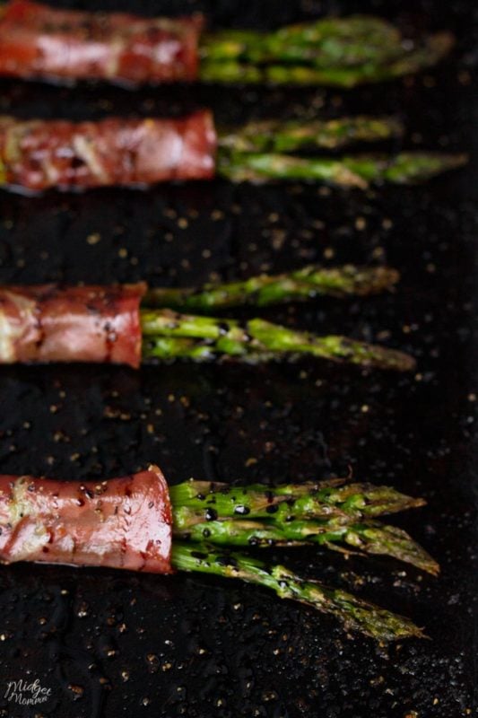 Capocollo Wrapped Asparagus With Balsamic Reduction