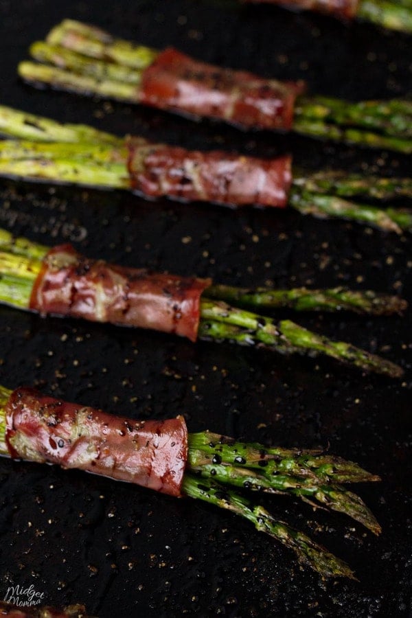 Capocollo Wrapped Asparagus With Balsamic Reduction