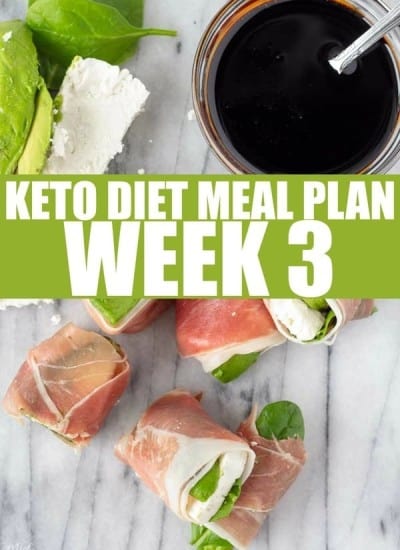 Keto Diet meal plan week 3