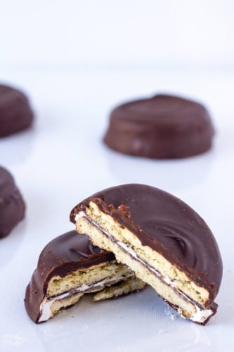 Chocolate Dipped Shortbread Cookie Ice Cream Sandwich