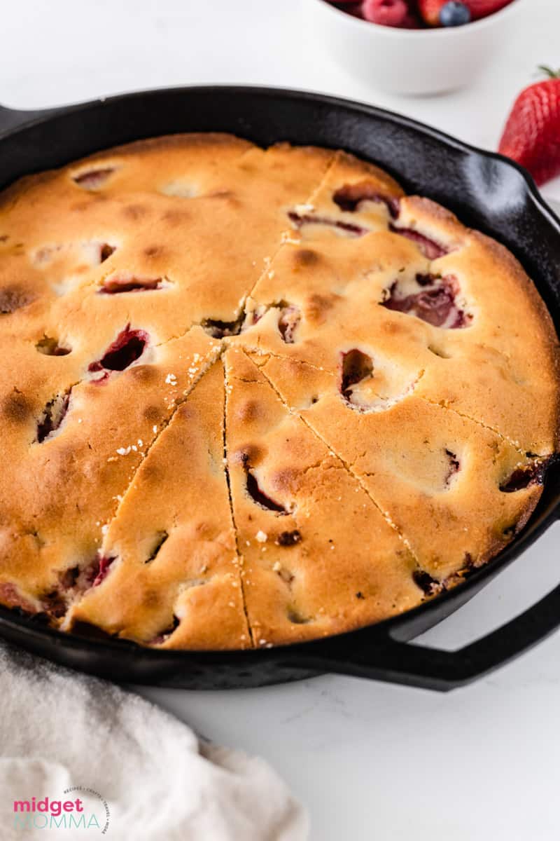 Strawberry Skillet Cake