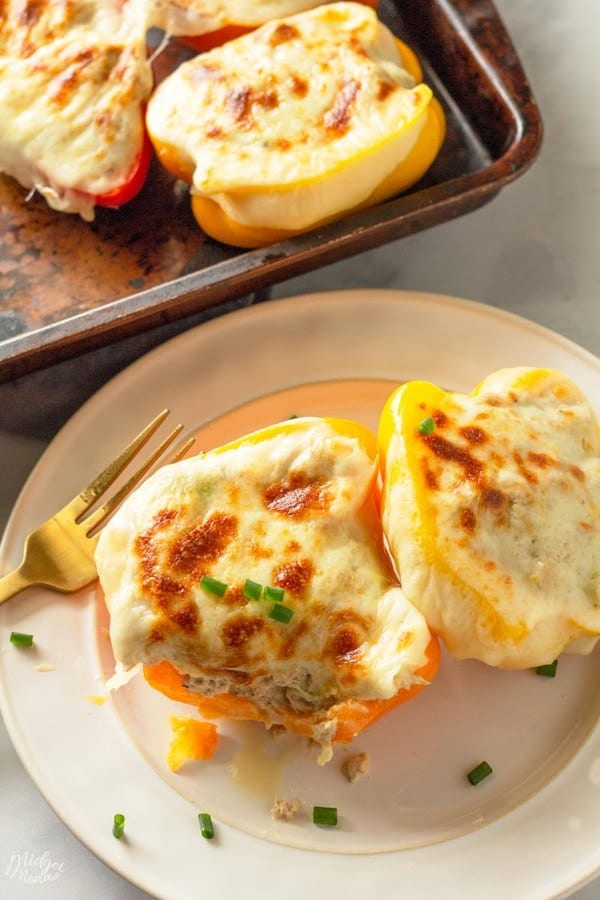 Tuna Melt Stuffed Peppers