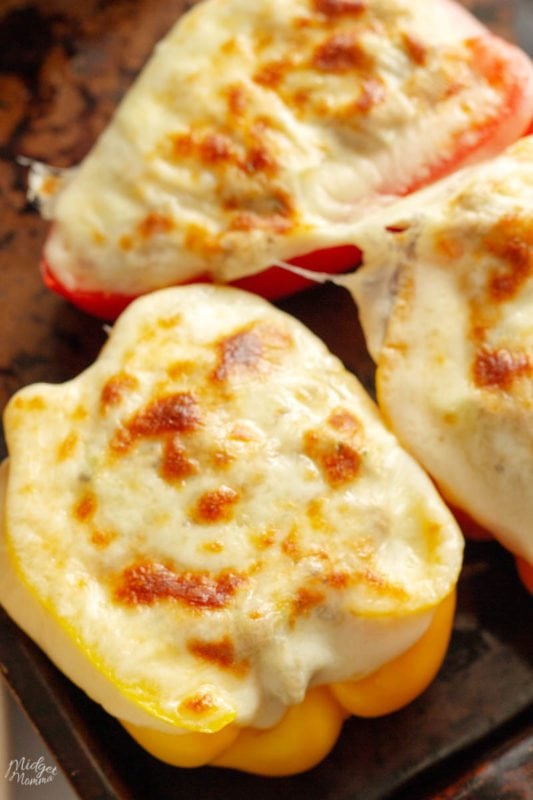 Tuna Melt Stuffed Peppers Recipe • MidgetMomma