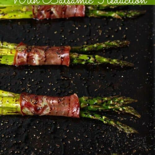Capocollo Wrapped Asparagus With Balsamic Reduction • MidgetMomma
