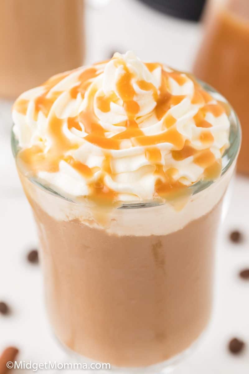 close up photo Caramel Macchiato recipe