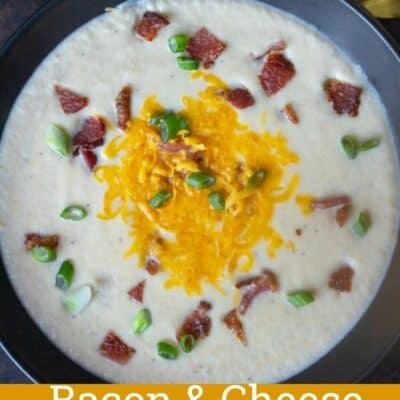 Cauliflower Soup with Bacon and Cheese