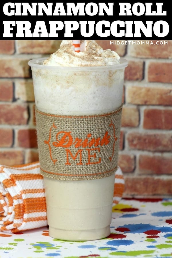 This Cinnamon Roll Frappuccino Recipe is one of the tastiest starbucks copycat frappuccino recipes.