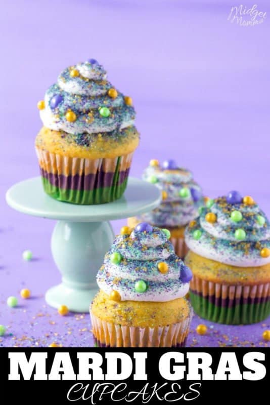 mardi gras cupcakes