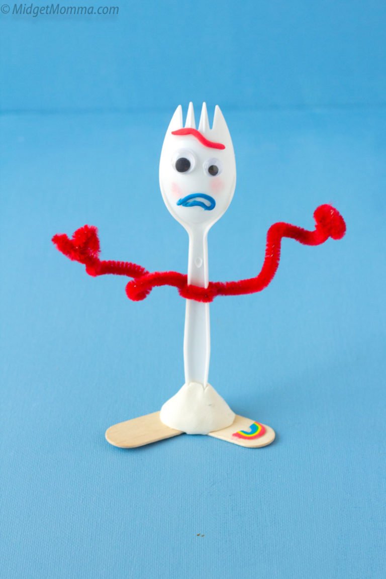 DIY Forky Toy Story 4 Movie Craft (How To Make Forky) ⢠MidgetMomma