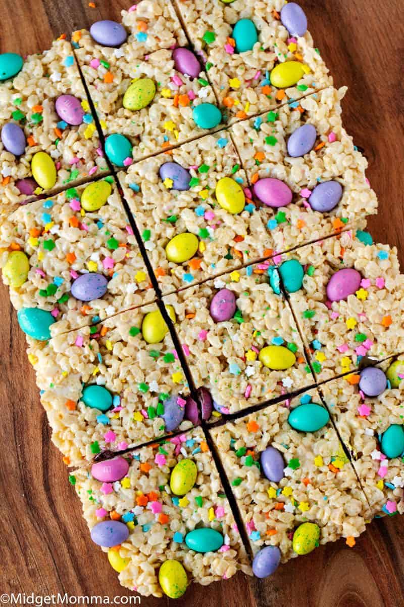 Easter M&M Rice Krispie Treats Recipe • MidgetMomma