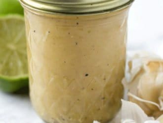 Garlic Lime Vinaigrette Salad dressing