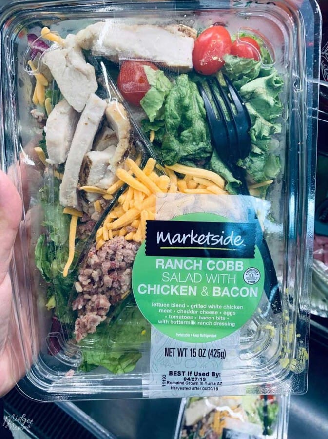 Marketside Ranch Cobb Salad at Walmart for Keto Lunch Idea