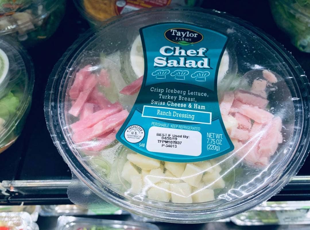 Taylor Chef Salad at Walmart- Keto lunch Idea