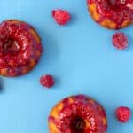 Mini Almond Bundt Cake with Raspberry Glaze-6