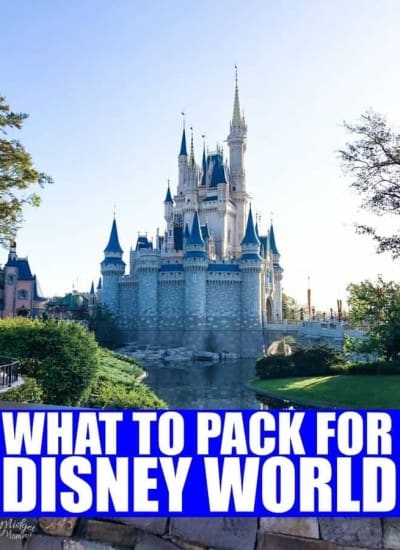 what to pack for Disney