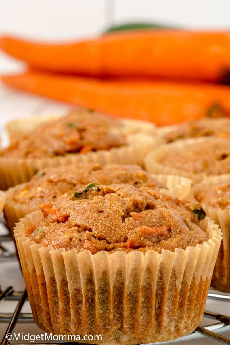 close up Zucchini Carrot Muffins photo