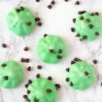 mint chocolate chip meringue cookies recipe