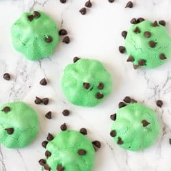 mint chocolate chip meringue cookies recipe