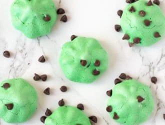 mint chocolate chip meringue cookies recipe
