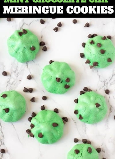 mint chocolate chip meringue cookies recipe