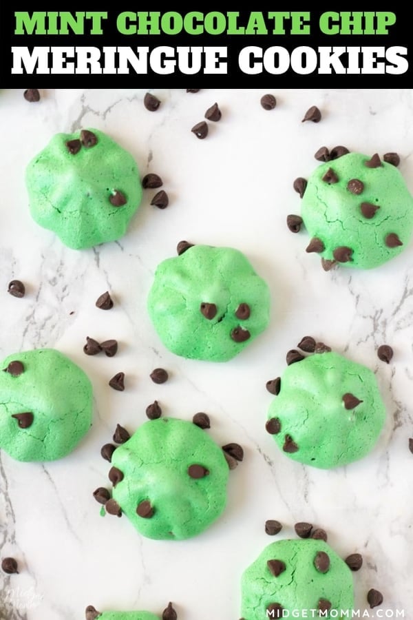 mint chocolate chip meringue cookies recipe