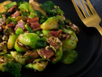 This Cheesy Brussel Sprouts with Bacon recipe is for sure going to make anyone who says they do not like brussel sprouts, change their mind!
