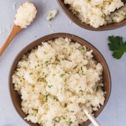 Creamy Garlic Parmesan Rice Recipe