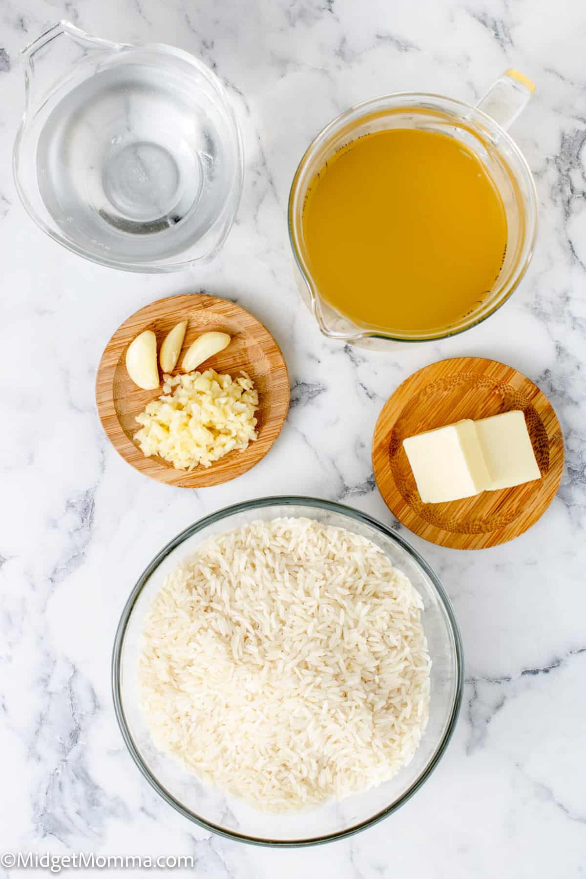 Garlic Rice Recipe ingredients