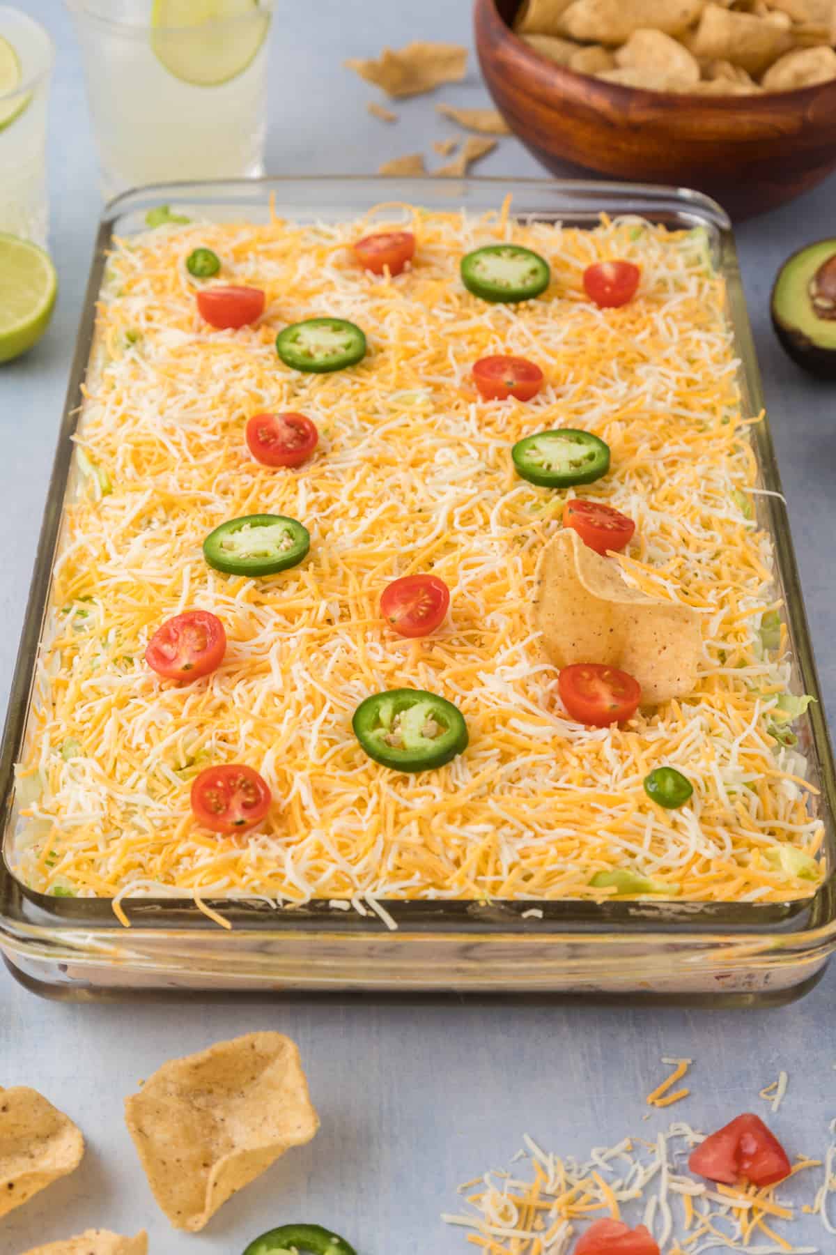 Ground beef layered Taco Dip recipe