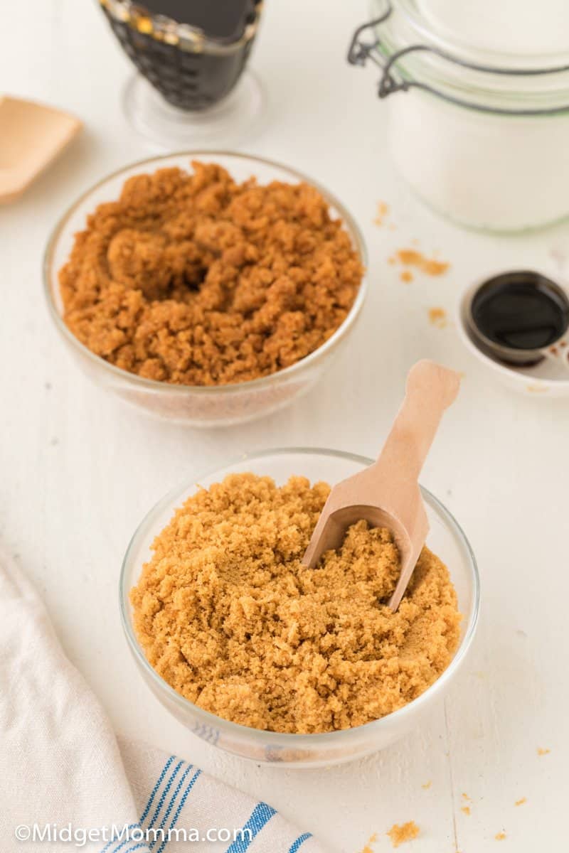 bowls of homemade brown sugar