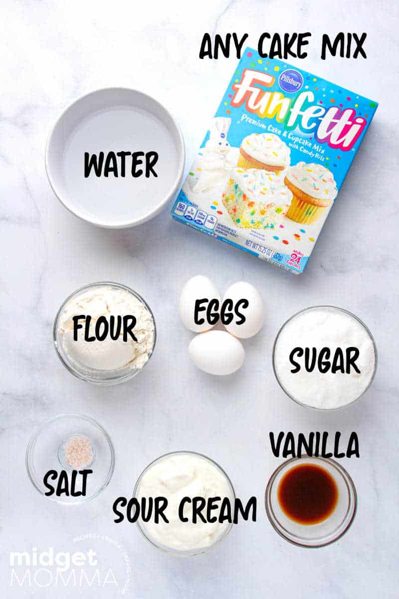 How to Make a Box Cake Mix taste like a bakery - cake mix hack ingredients