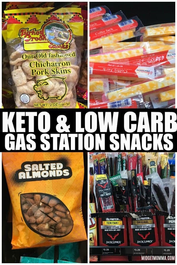 healthy road trip snacks at gas station