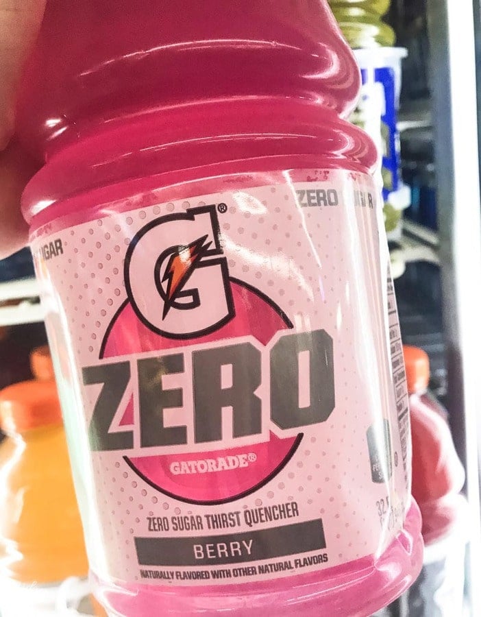 Keto drinks - Gatorade Zero