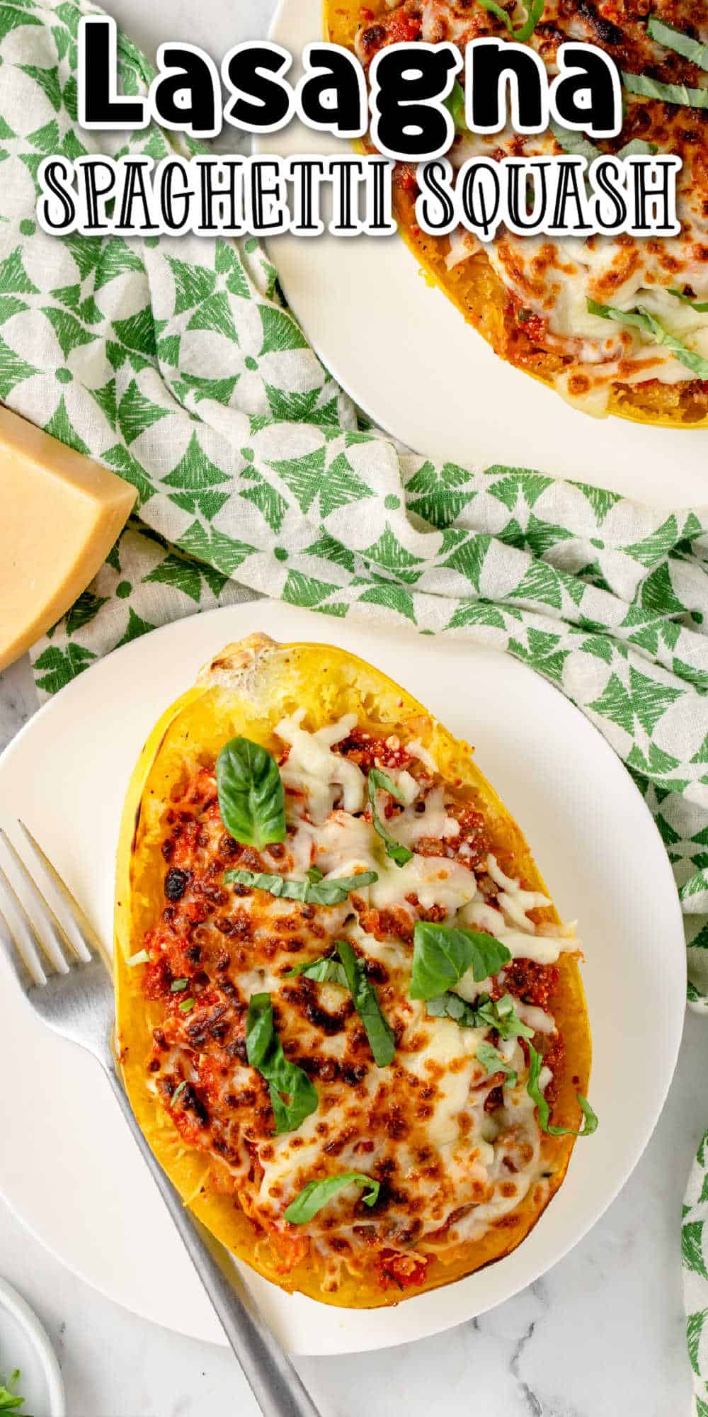 Baked Spaghetti Squash Lasagna with Meat • MidgetMomma