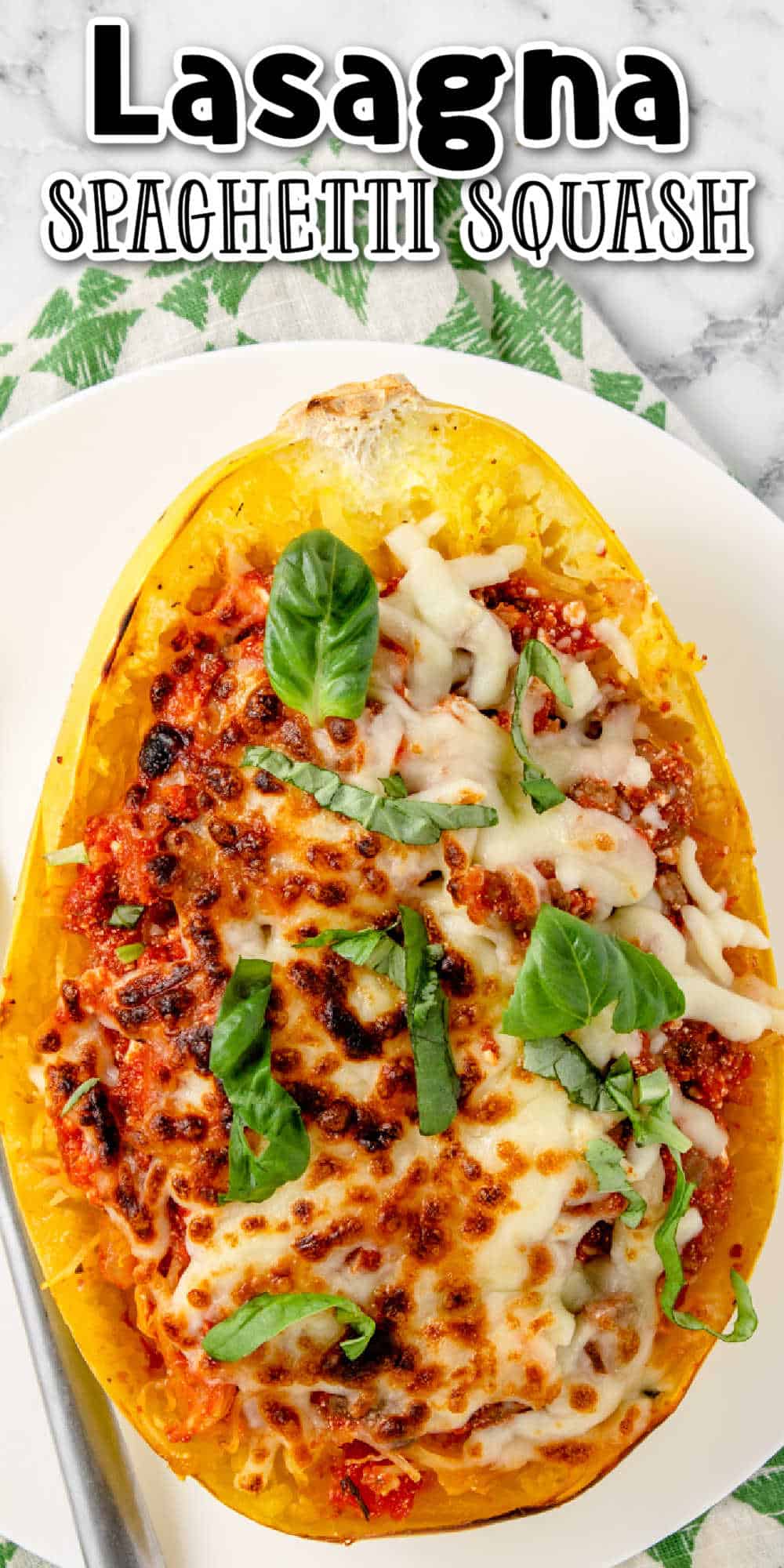 Baked Spaghetti Squash Lasagna with Meat • MidgetMomma