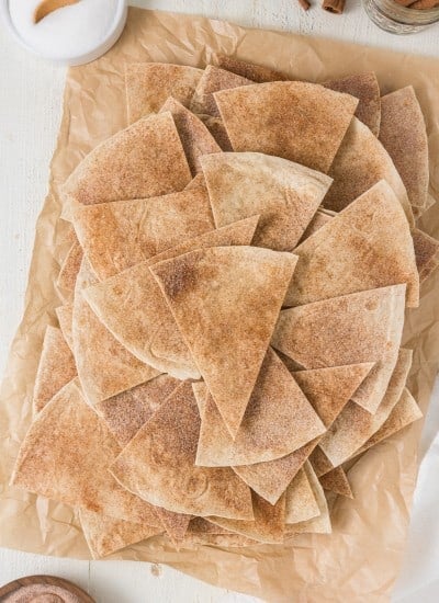 cinnamon sugar tortilla chips