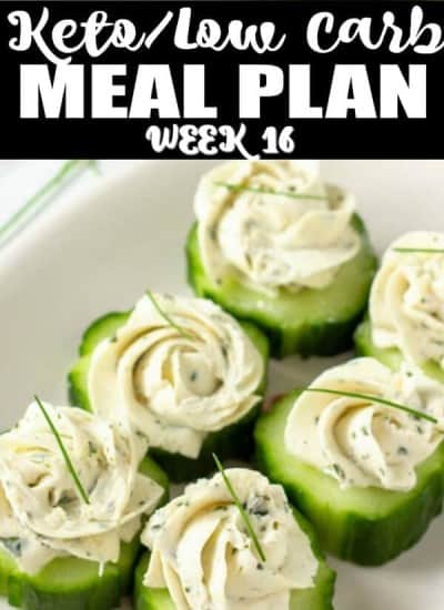 keto meal plan week 16