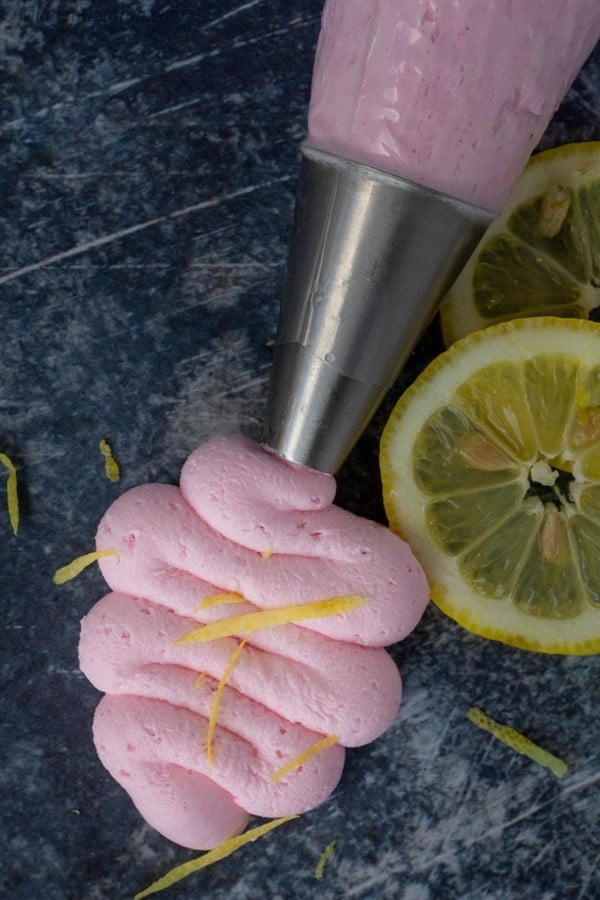 pink lemonade buttercream