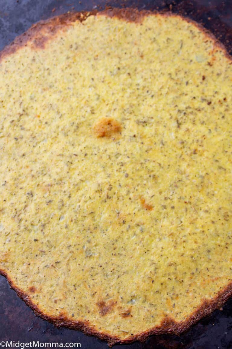 Easy Low Carb Cauliflower Pizza Crust • MidgetMomma