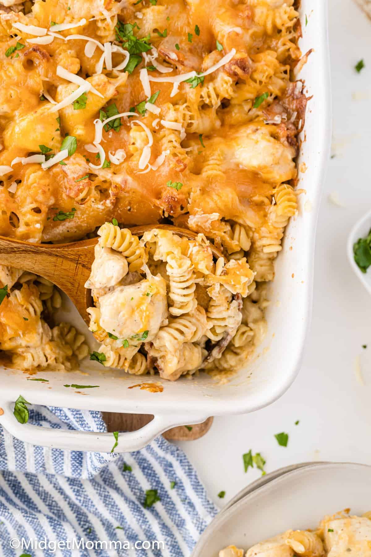 Chicken Bacon Ranch Pasta Casserole