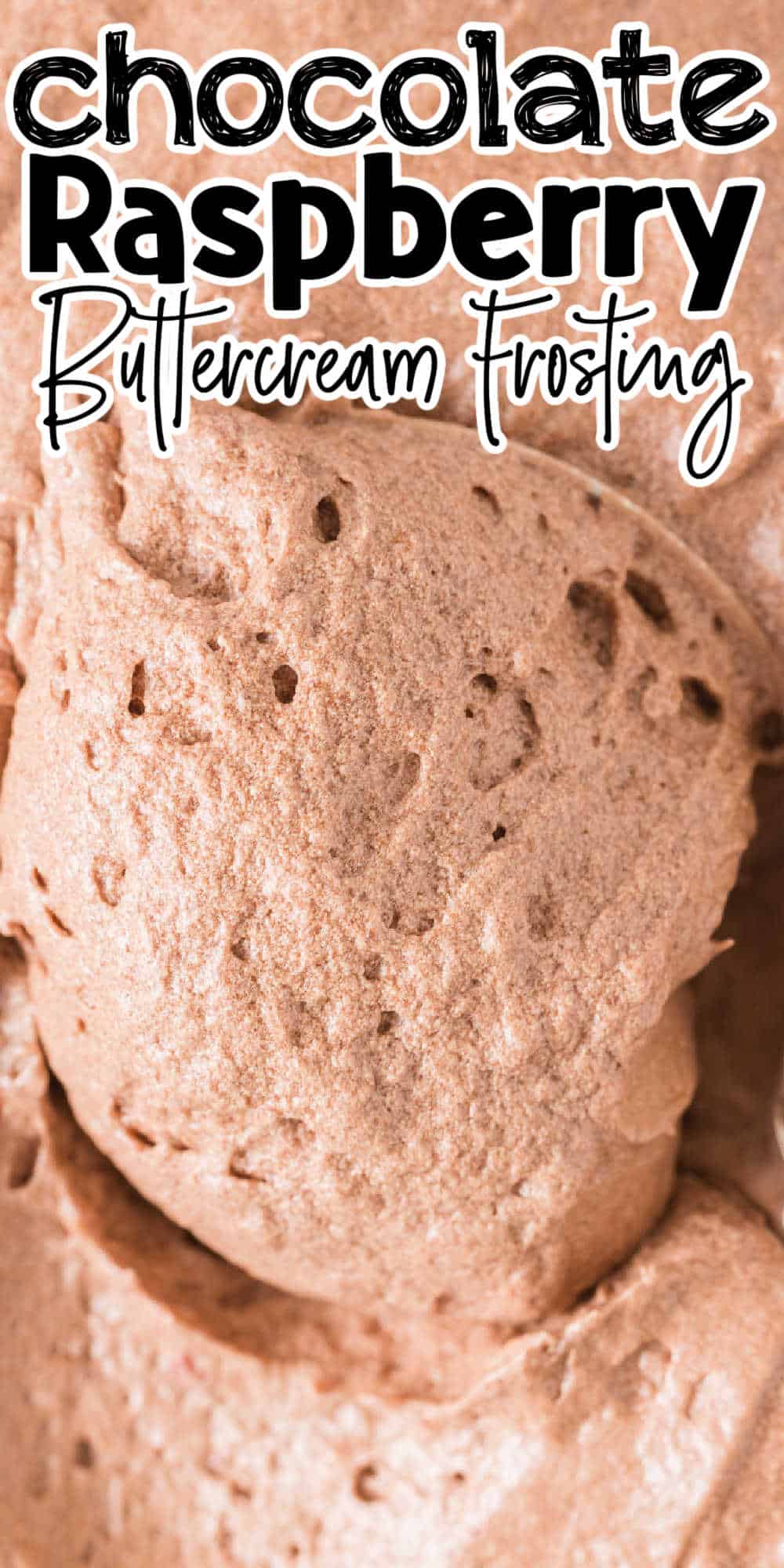 Chocolate Raspberry Buttercream Frosting Recipe • MidgetMomma