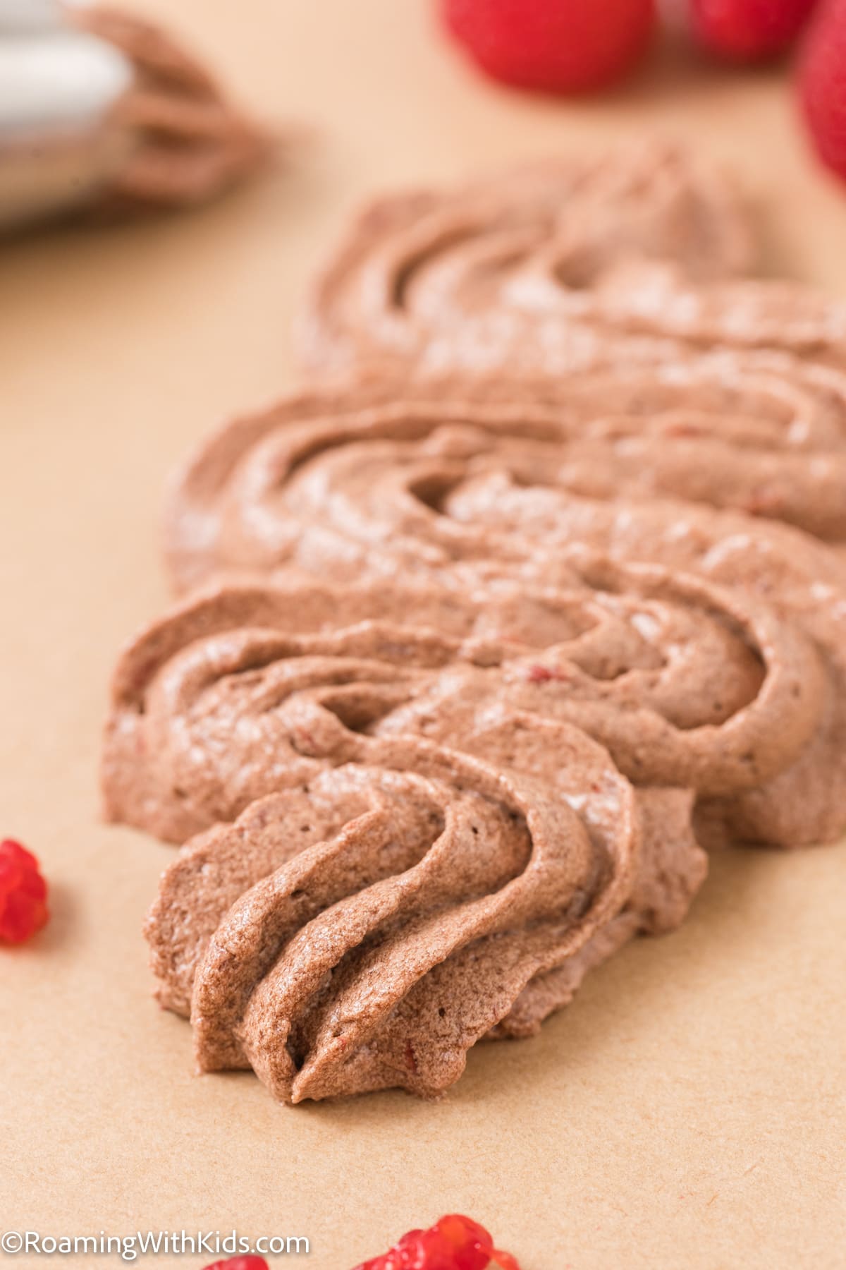 Chocolate Raspberry Buttercream Frosting Recipe • MidgetMomma