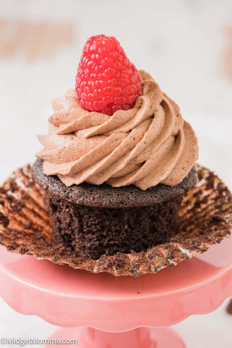 Chocolate Raspberry Buttercream Frosting Recipe • MidgetMomma