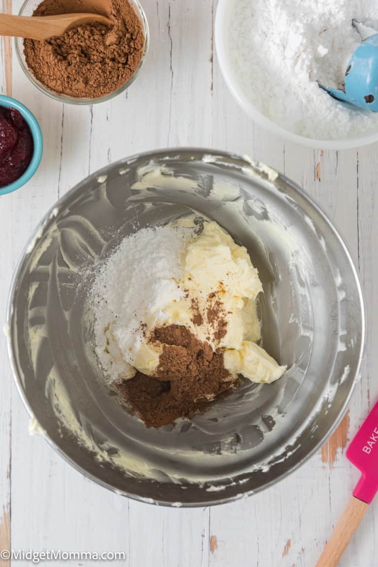 Chocolate Raspberry Buttercream Frosting Recipe • MidgetMomma