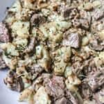 Creamy Steak Bites and cauliflower Skillet Recipe