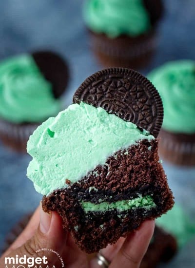 Mint Oreo Cupcakes