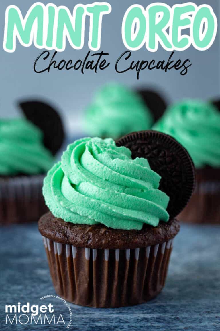 Mint Oreo Chocolate Cupcakes Recipe • MidgetMomma