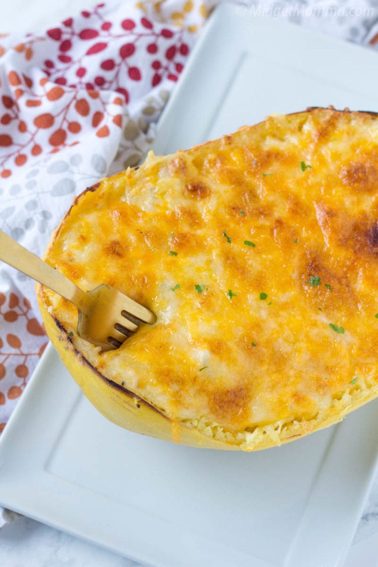 Spaghetti Squash Au Gratin (Low carb & Keto Friendly)